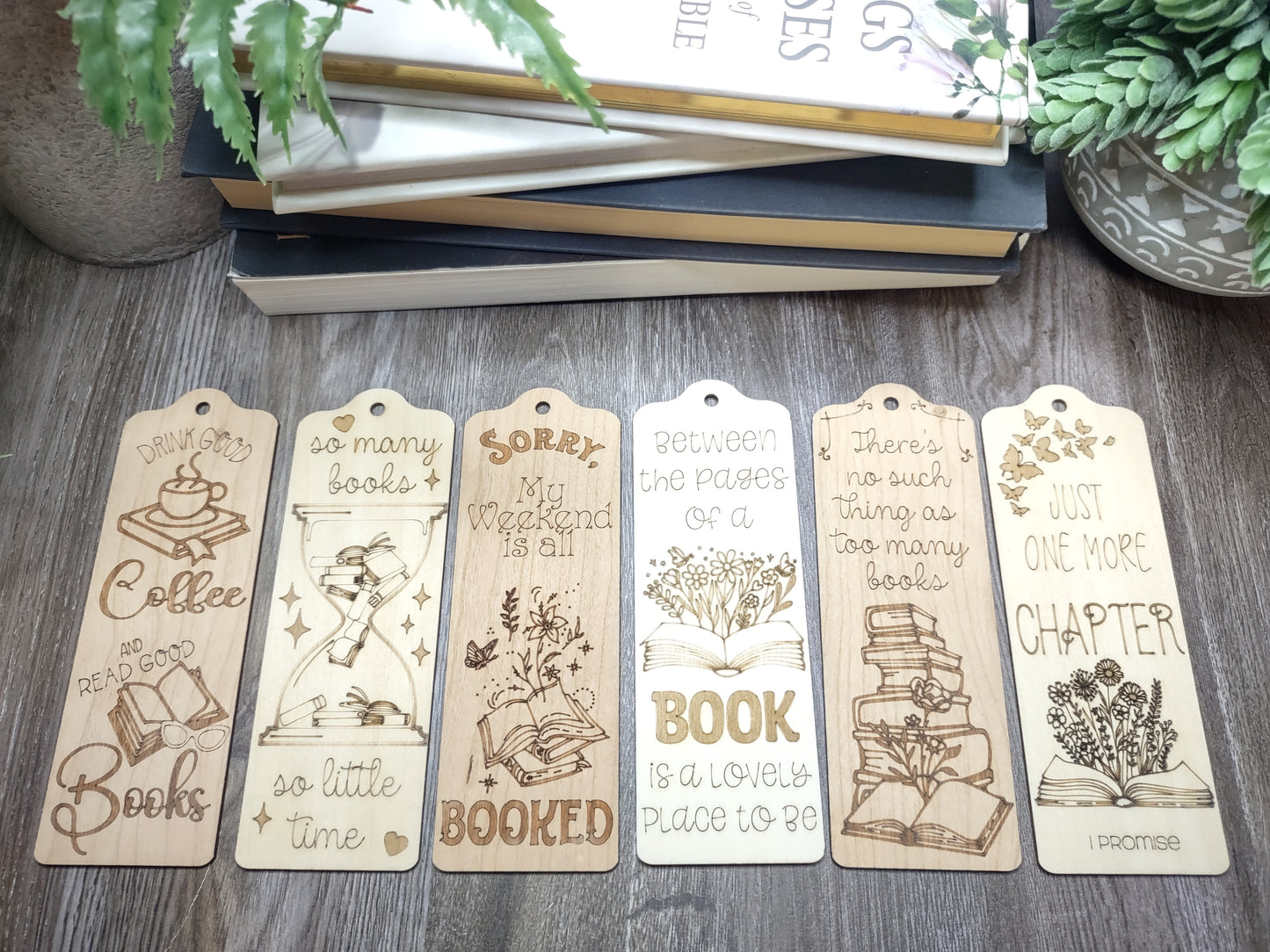 Book Lover Bookmarks - 6 Designs