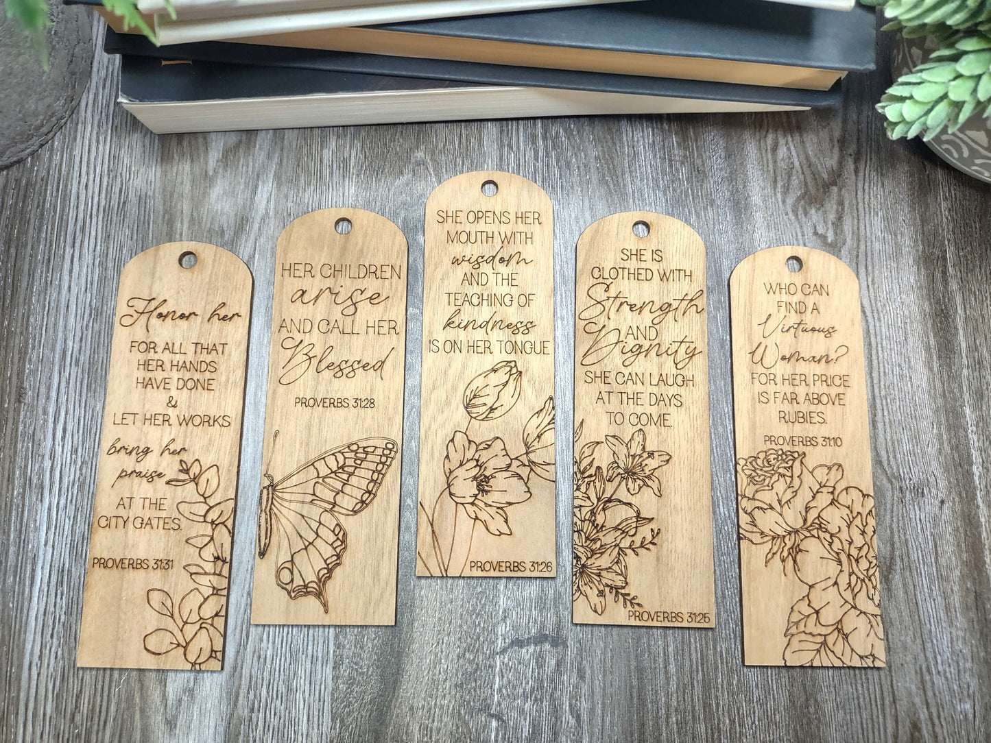 Proverbs 31 Woman Bookmarks - 5 Designs