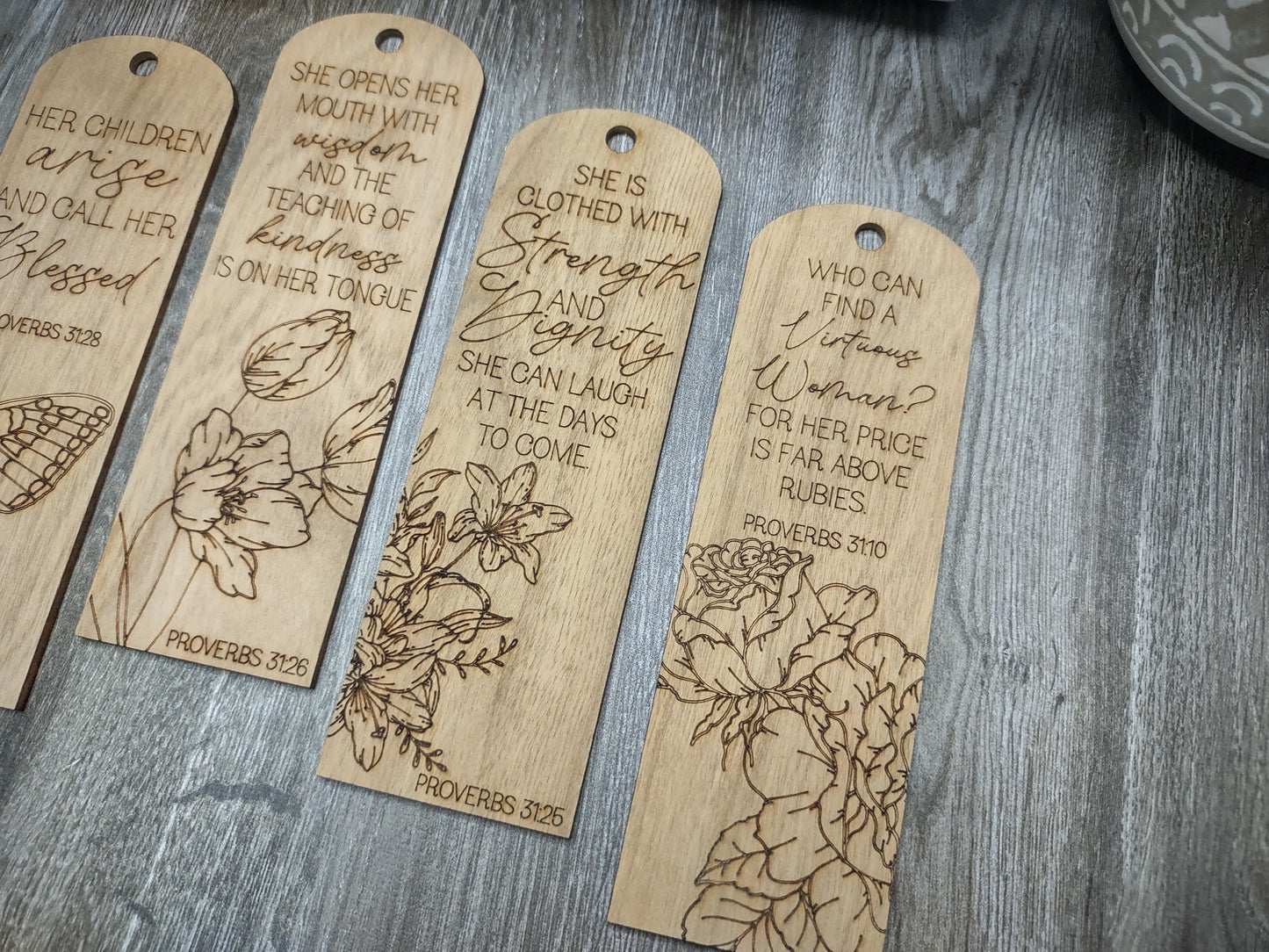 Proverbs 31 Woman Bookmarks - 5 Designs