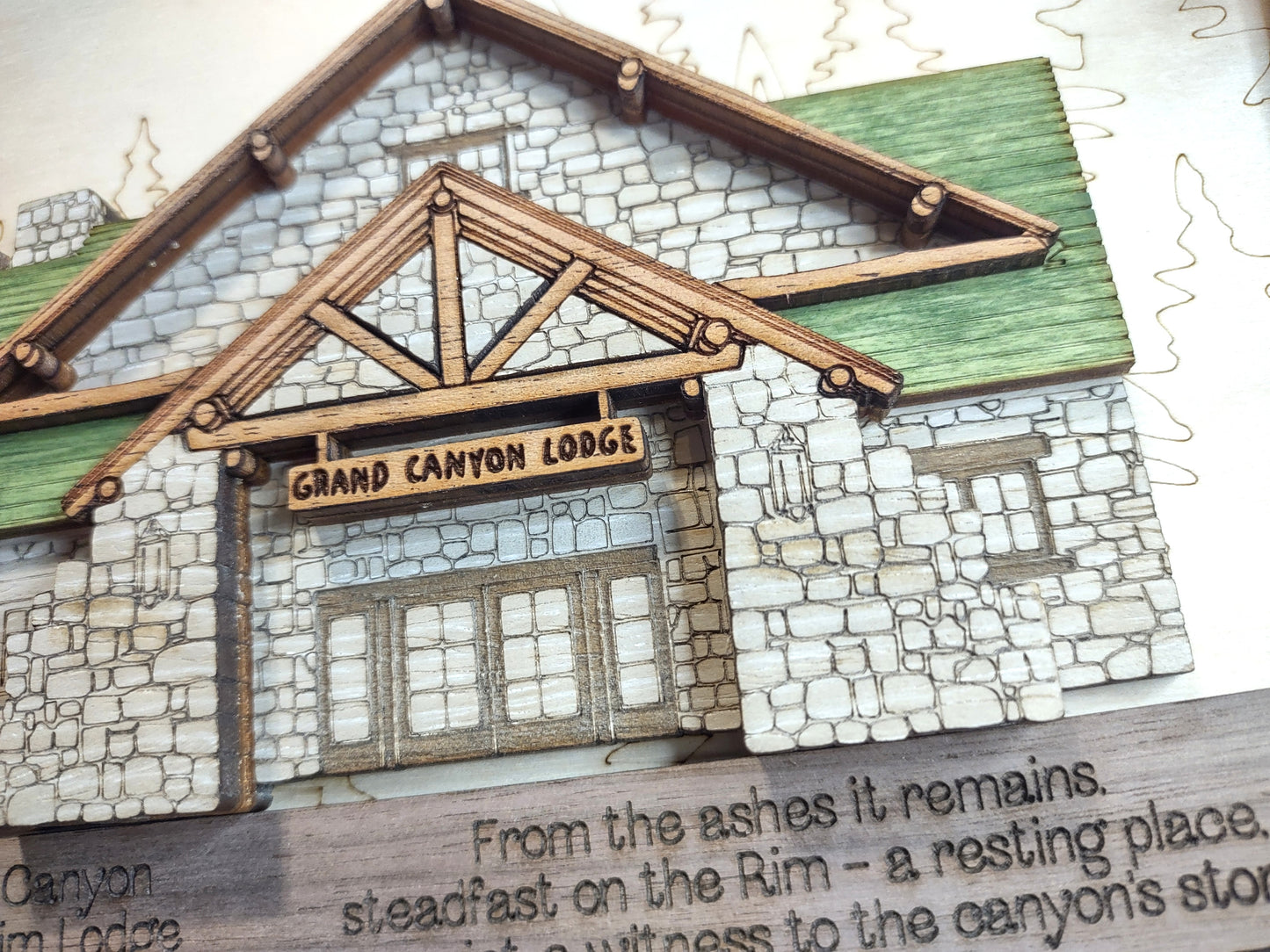 Grand Canyon North Rim Memorial Collection - Sign Shelf Display