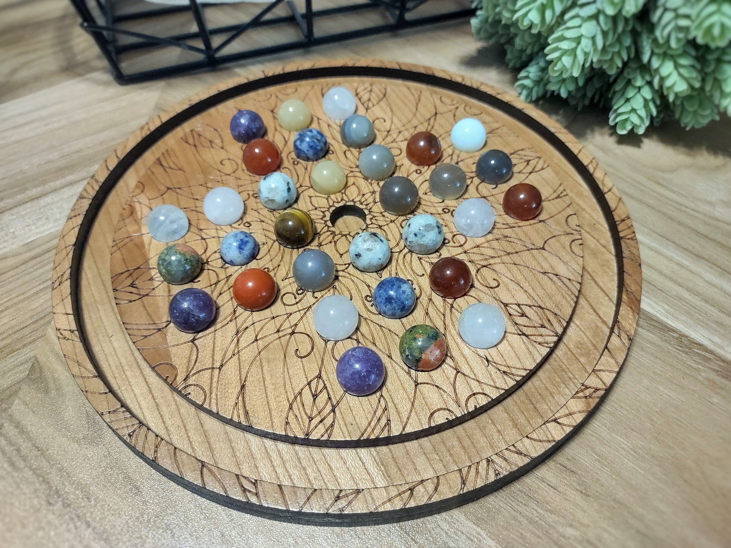 Artisan Marble Solitaire (with 2 player option)