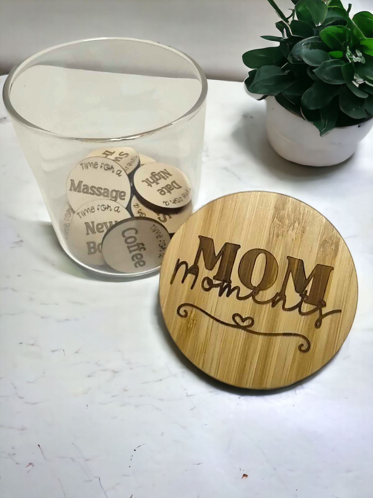 Mom Moments - Self-care Token Jar