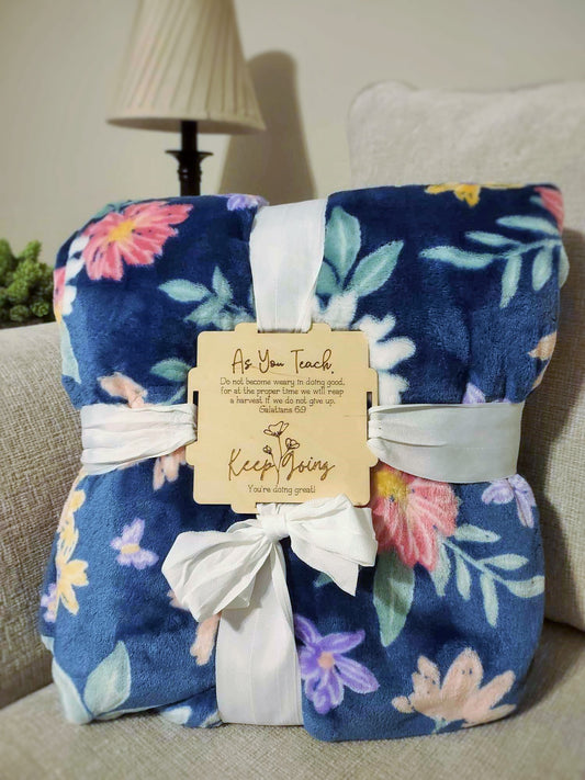 Teacher Appreciation Blanket Gift Set