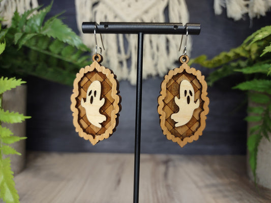 Ghost Checkerboard Earrings