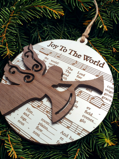 Christmas Carols and Hymns Sheet Music Ornament
