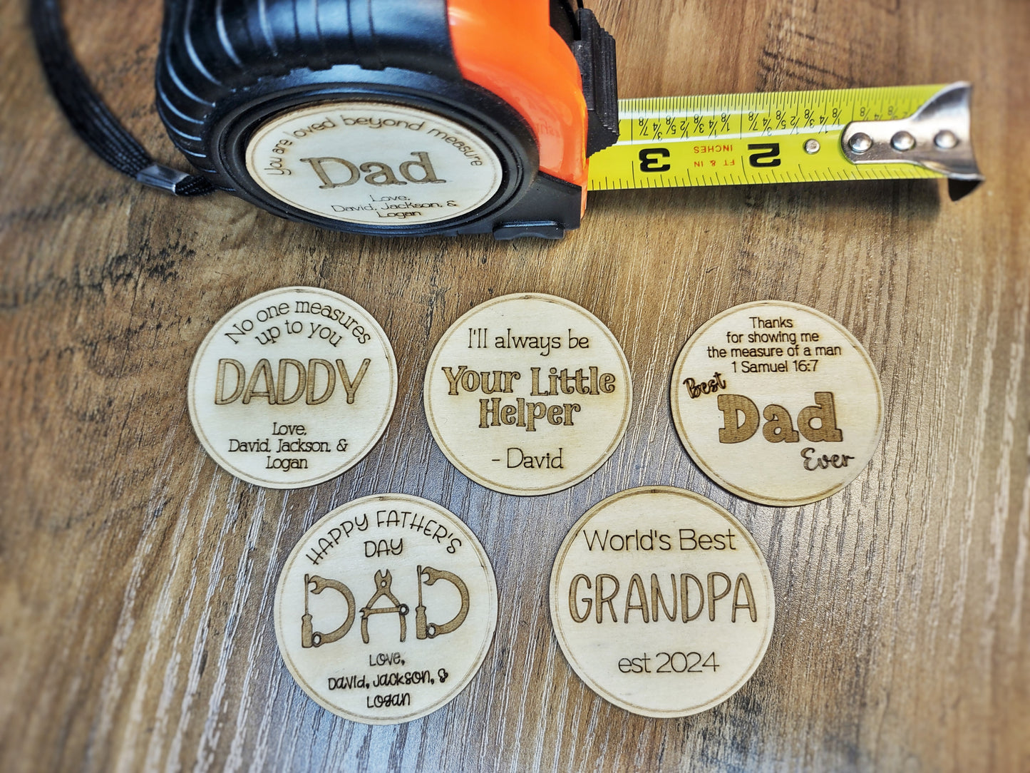 Personalized Tape Measure for Father, Grandfather, Husband