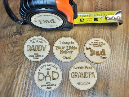 Personalized Tape Measure for Father, Grandfather, Husband