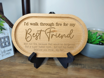 Wood Trinket Tray - Walk through Fire