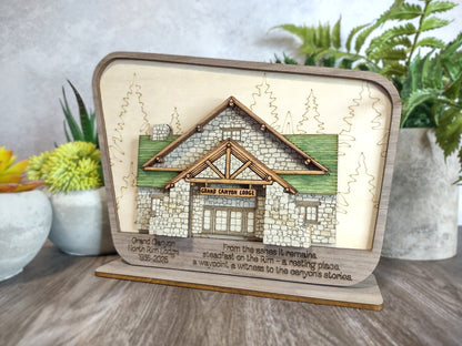 Grand Canyon North Rim Memorial Collection - Sign Shelf Display