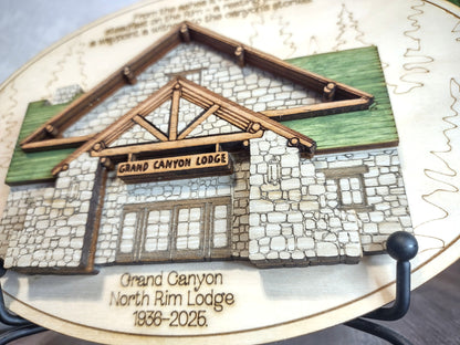 Grand Canyon North Rim Memorial Collection - Oval Shelf Display