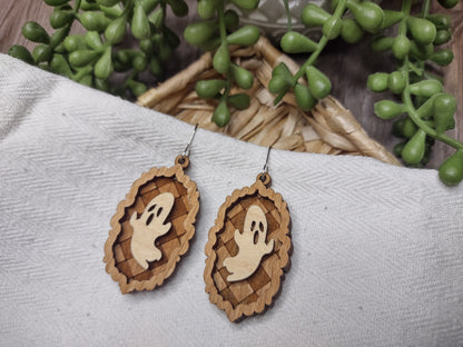 Ghost Checkerboard Earrings