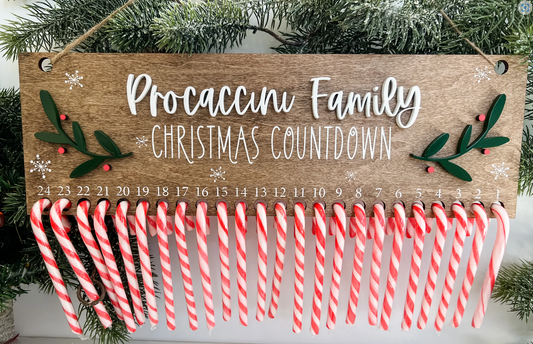 Candy Cane Christmas Countdown