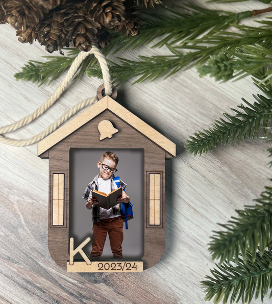 School House Ornament - Custom Grade and Text