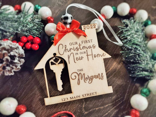 Personalized New Home Christmas Ornament