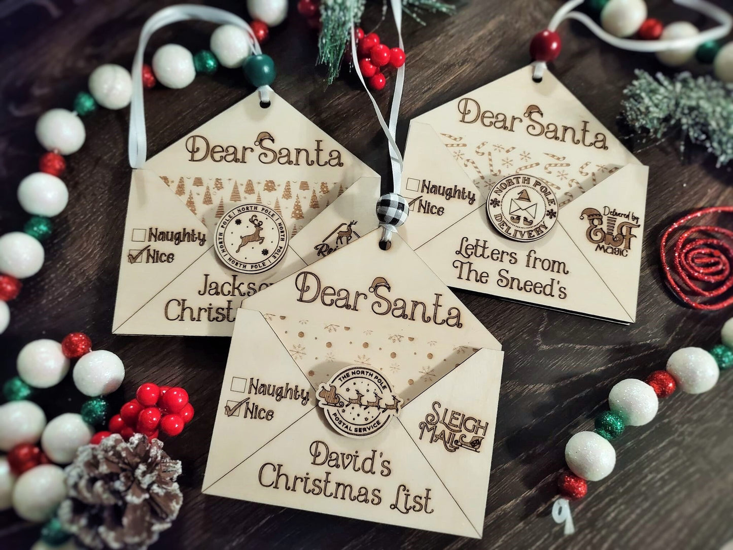 Dear Santa Envelope Christmas Ornament