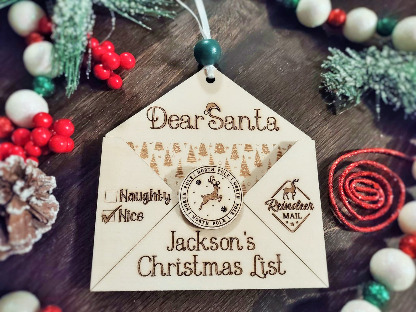 Dear Santa Envelope Christmas Ornament