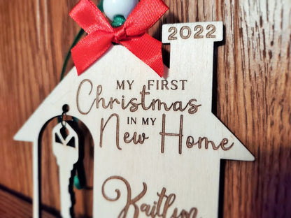 Personalized New Home Christmas Ornament