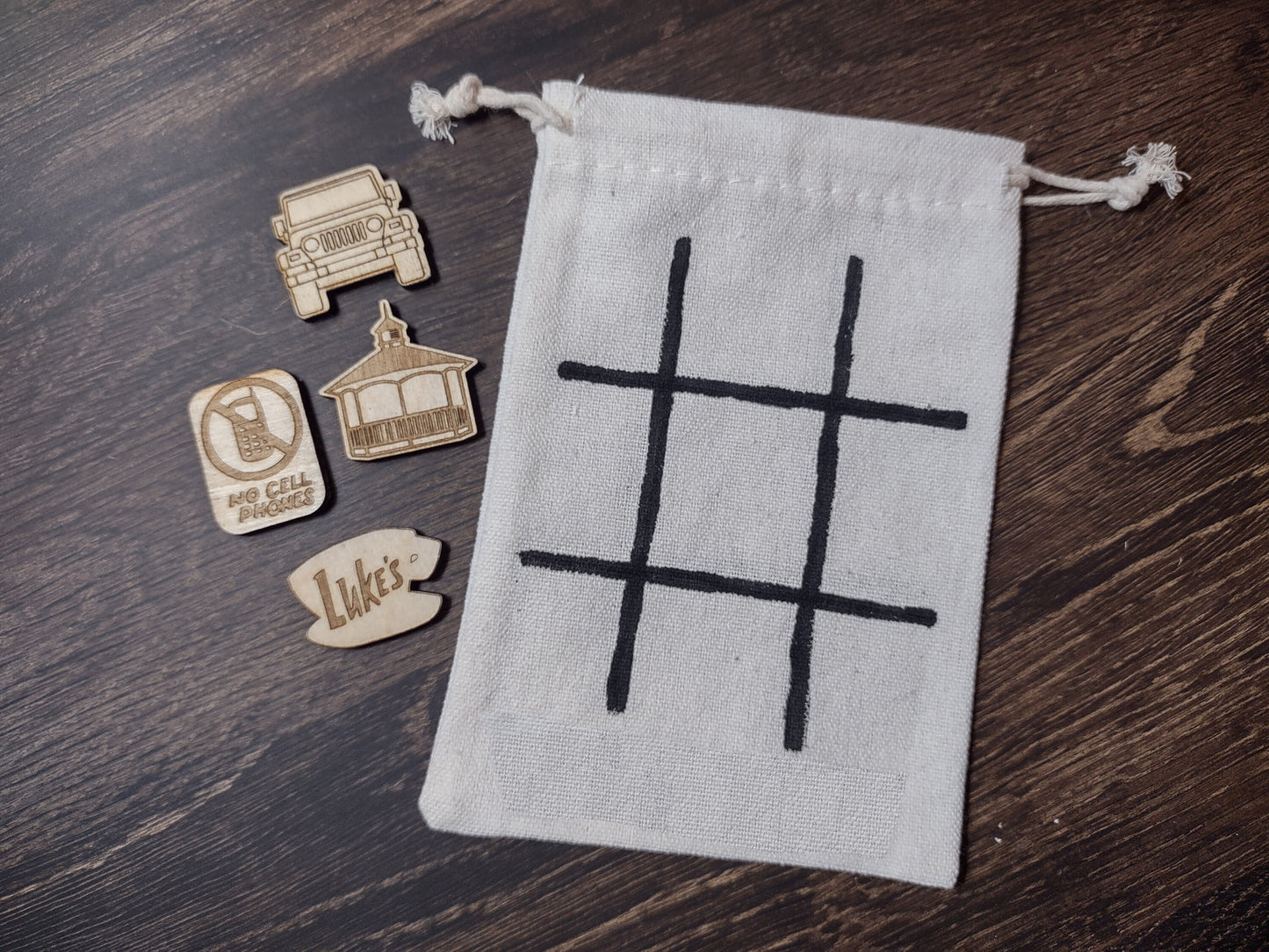 Themed TicTacToe Travel Pouch