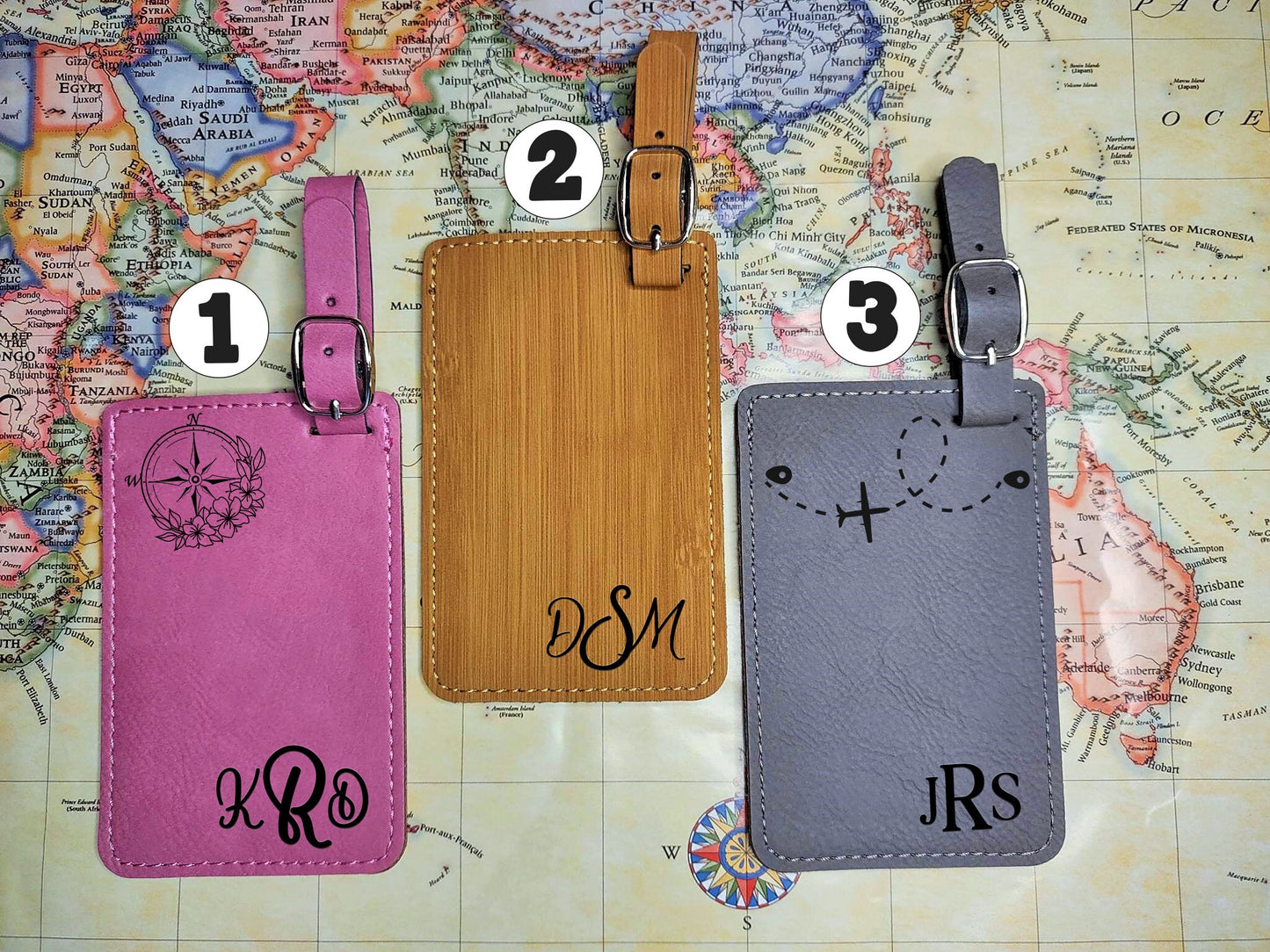 Personalized Monogram Luggage Tags