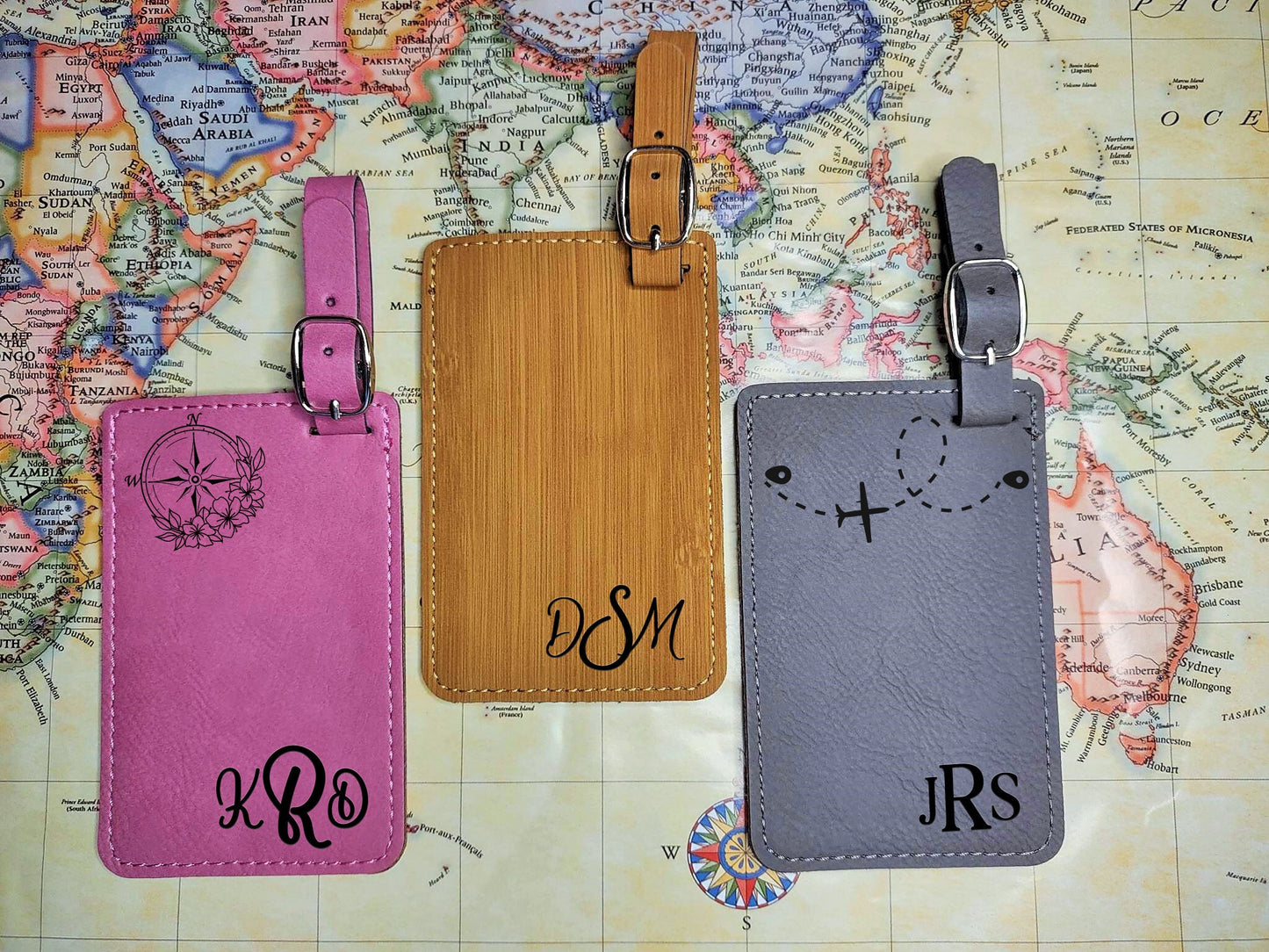 Personalized Monogram Luggage Tags