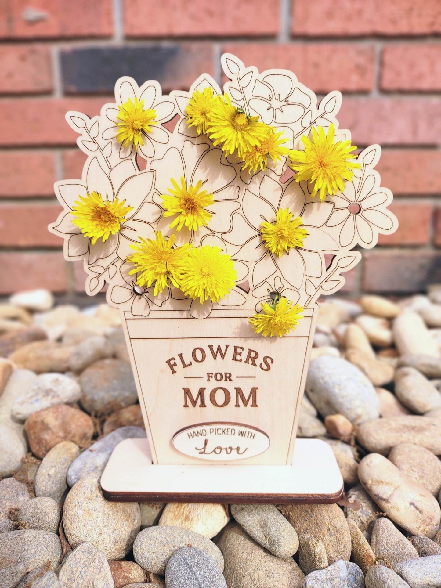 Personalized Flowers for Mom Wildflower Holder