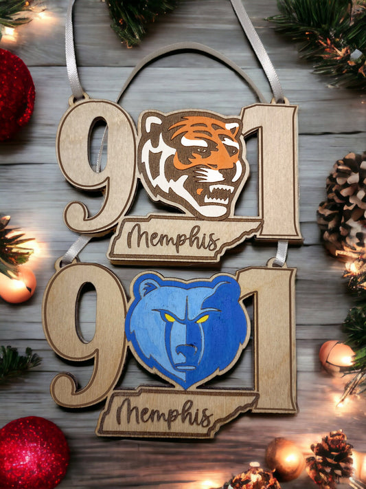 901 Memphis Sports Mascot Ornament