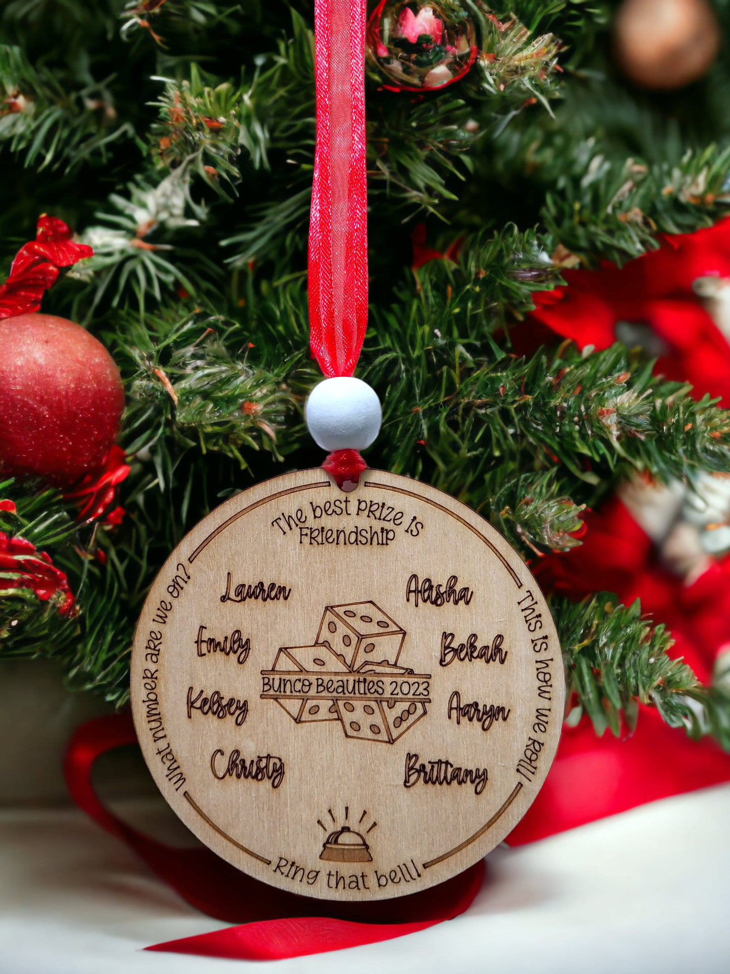 Personalized Bunco Group Ornament