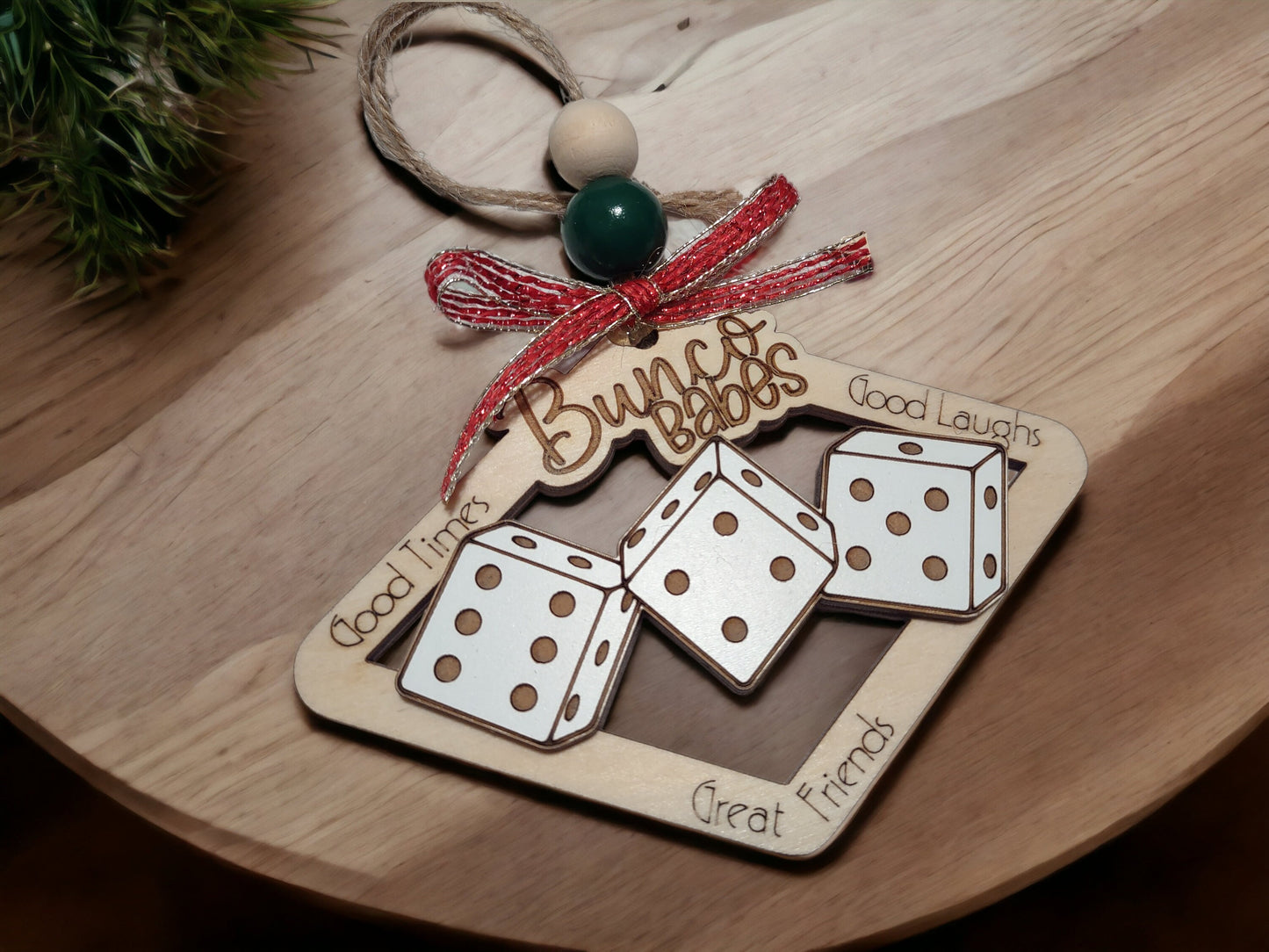 Bunco Christmas Ornament, Bunco Babes, Bunco Beauties, Bunco Besties