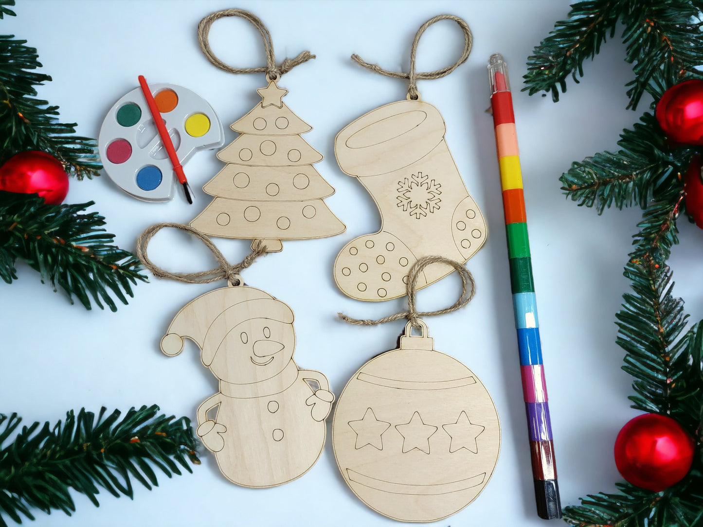 Color Your Own Ornament Kit, Pre-School Coloring Kit