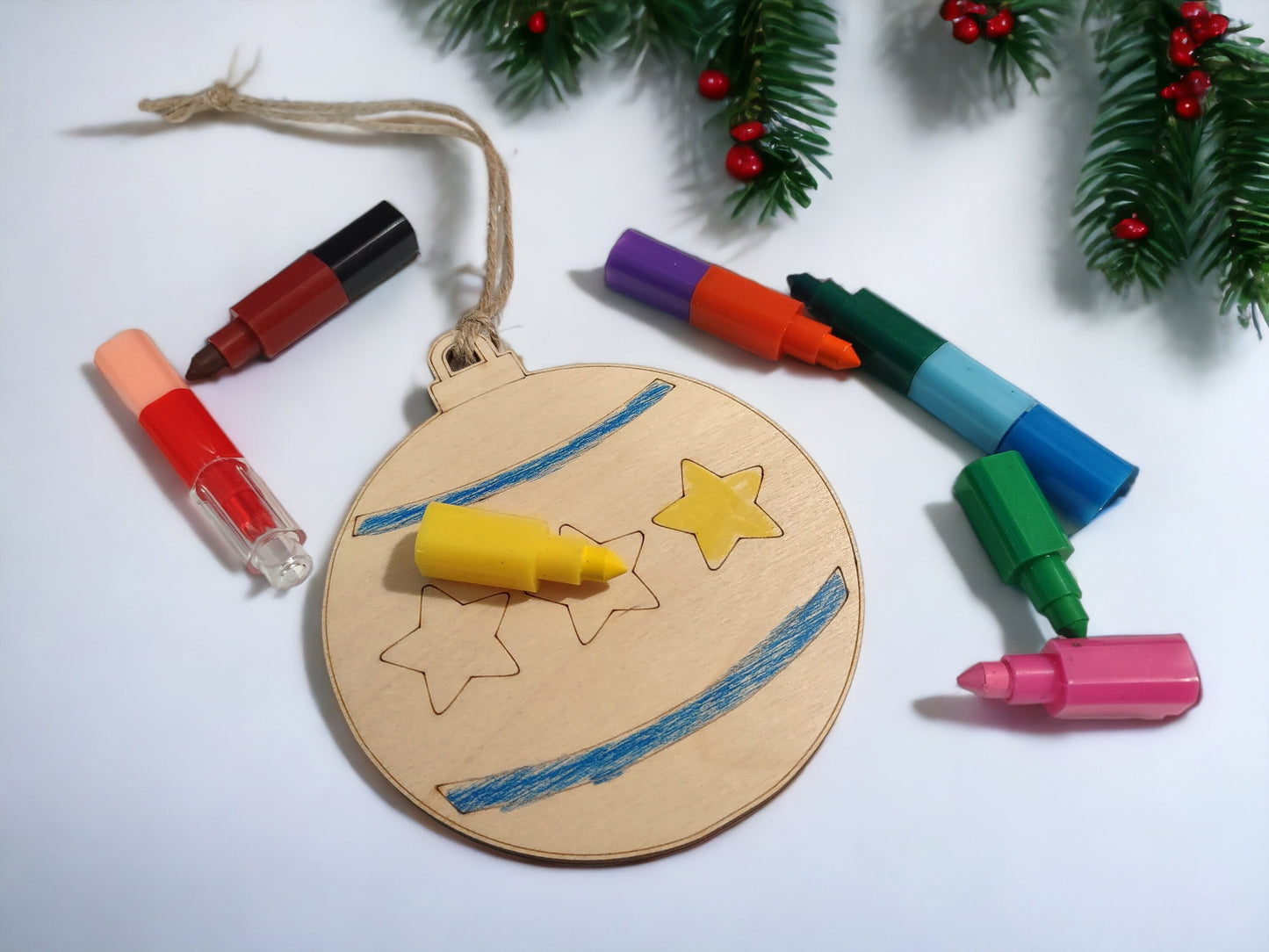 Color Your Own Ornament Kit, Pre-School Coloring Kit