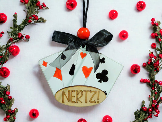 Nertz Card Game Christmas Ornament