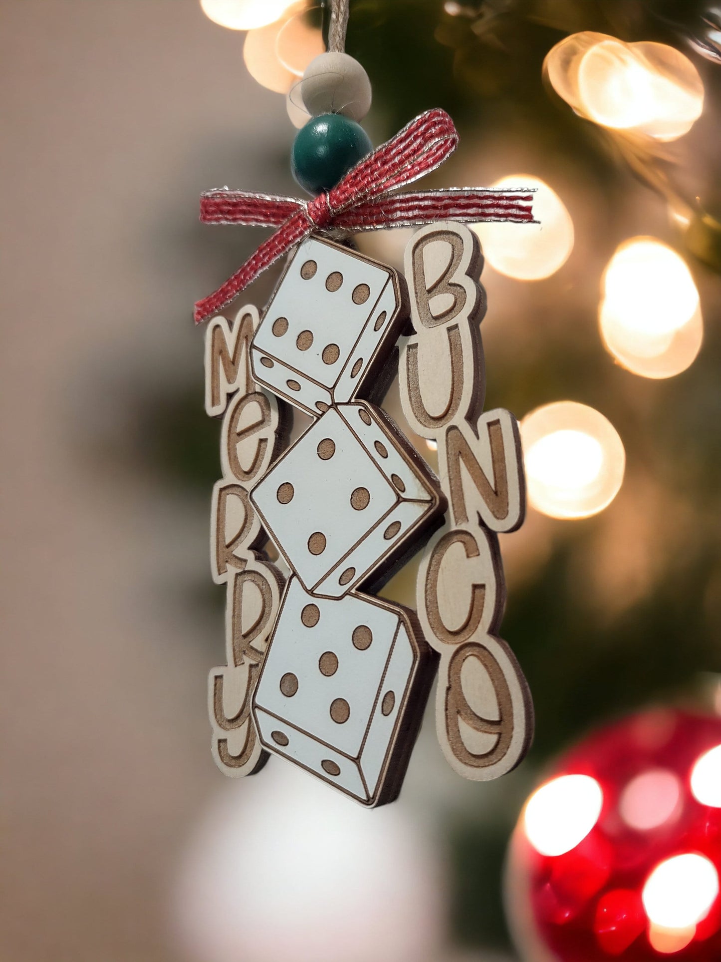 Merry Bunco Christmas Ornament