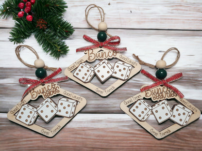 Bunco Christmas Ornament, Bunco Babes, Bunco Beauties, Bunco Besties